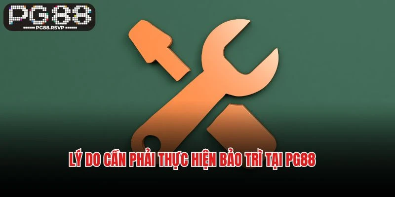 Lý do cần phải thực hiện bảo trì tại PG88
