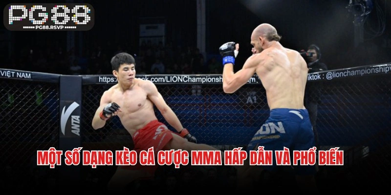 Một số dạng kèo cá cược MMA hấp dẫn và phổ biến nhất