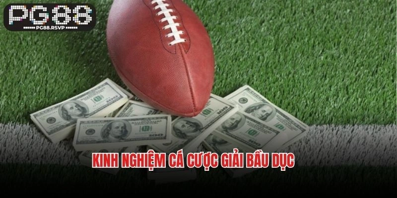 Kinh nghiệm cá cược giải bầu dục